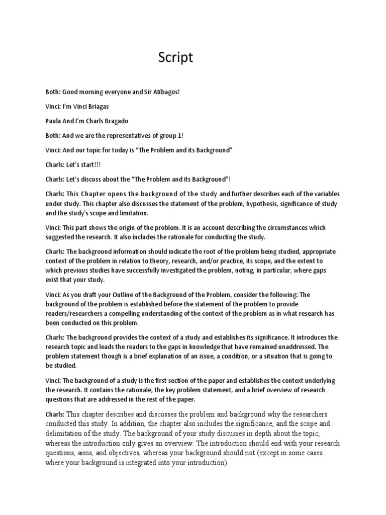 Research Script | PDF | Scope (Computer Science) | Scientific Method