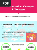 Communication - Concepts Processes