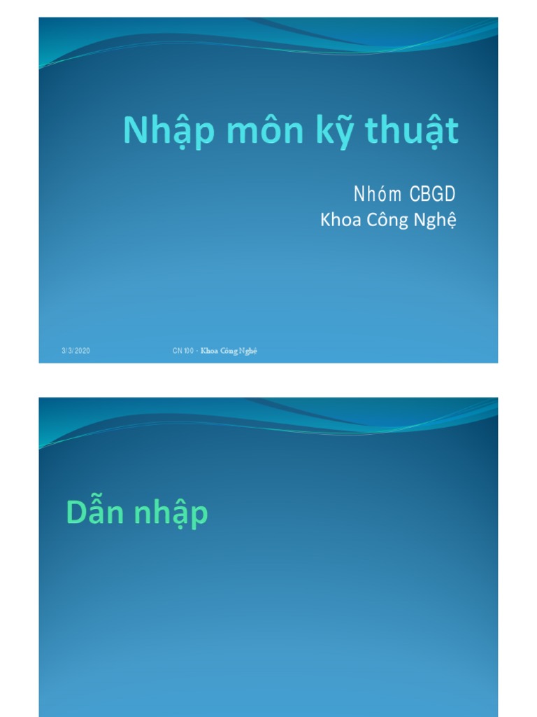 Nhóm CBGD Khoa Công Nghệ | PDF