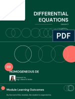 3 - Homogeneous DE