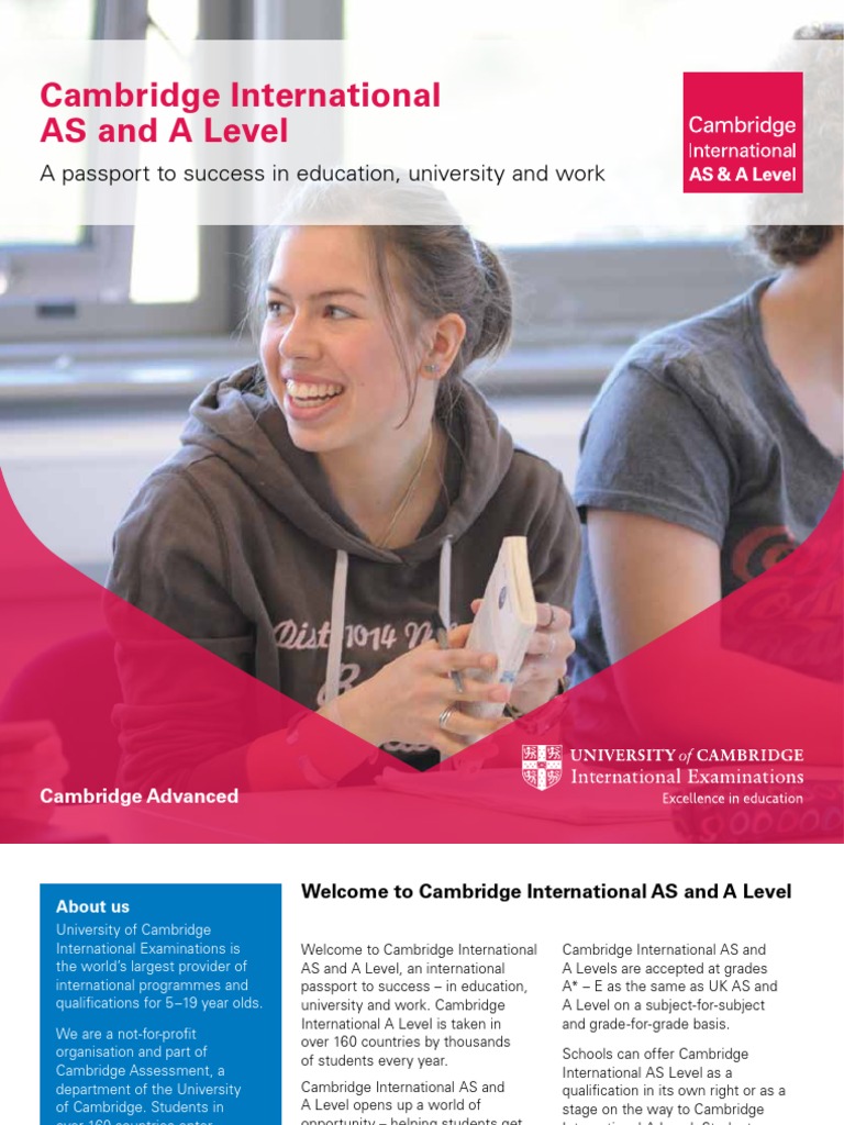 A Level Brochure | PDF | Gce Advanced Level (United Kingdom ...