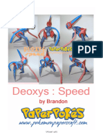 Deoxys Speed Shiny A4 Lineless