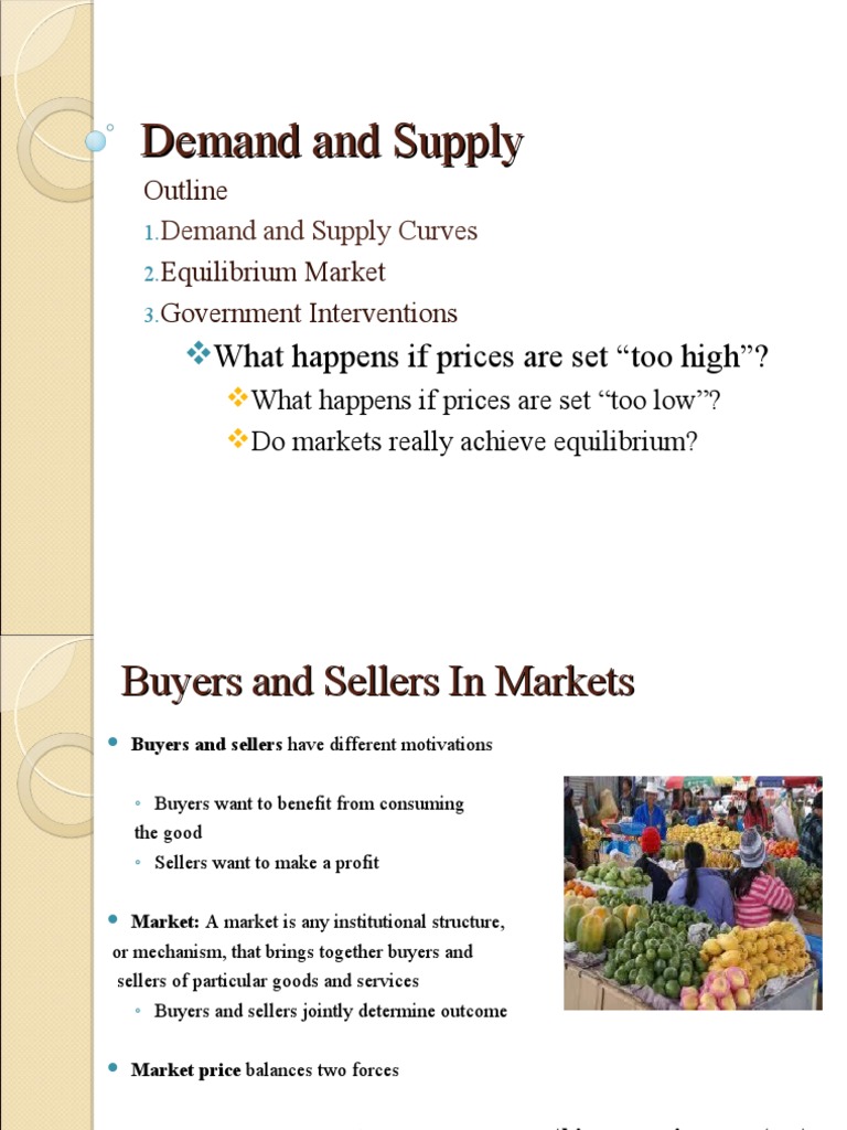 Demand and Supply PDF Supply (Economics) Demand