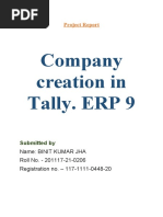 How To Create A Company in Tally