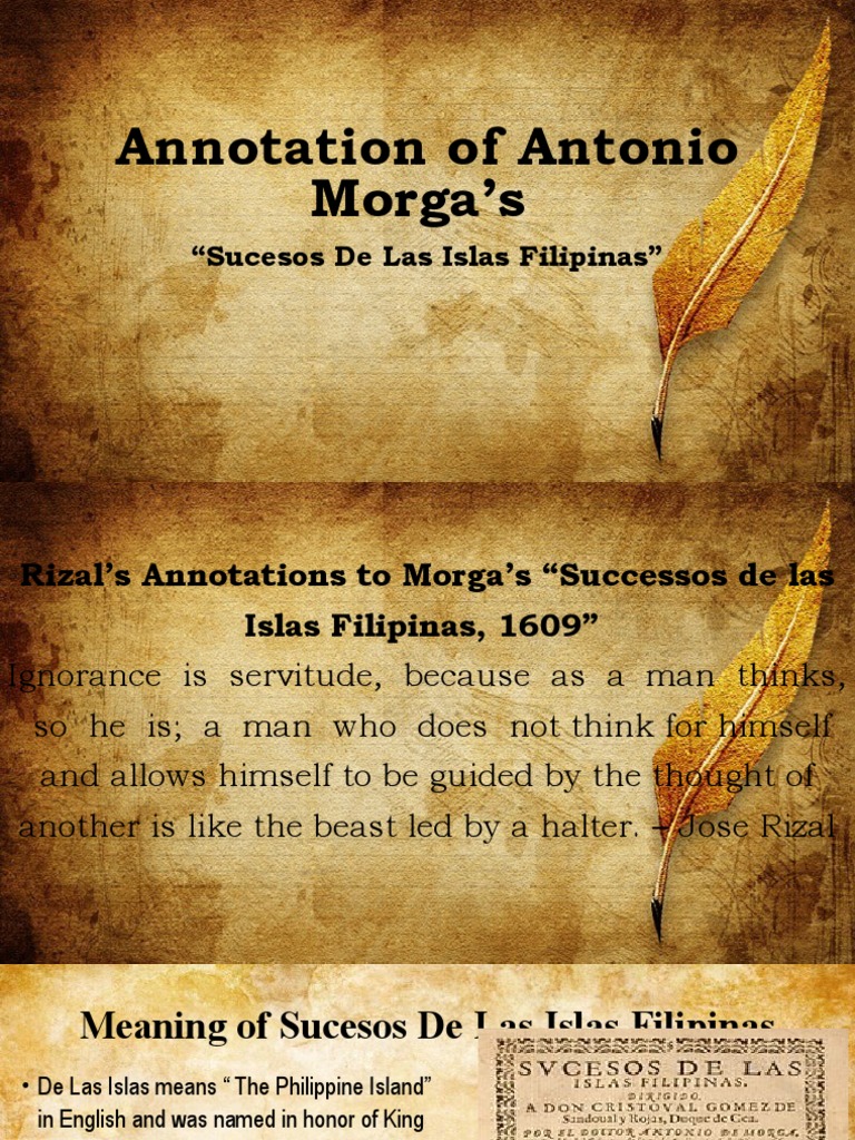 Rizal's Annotations on Morga's Sucesos | PDF | Social Science | Classics