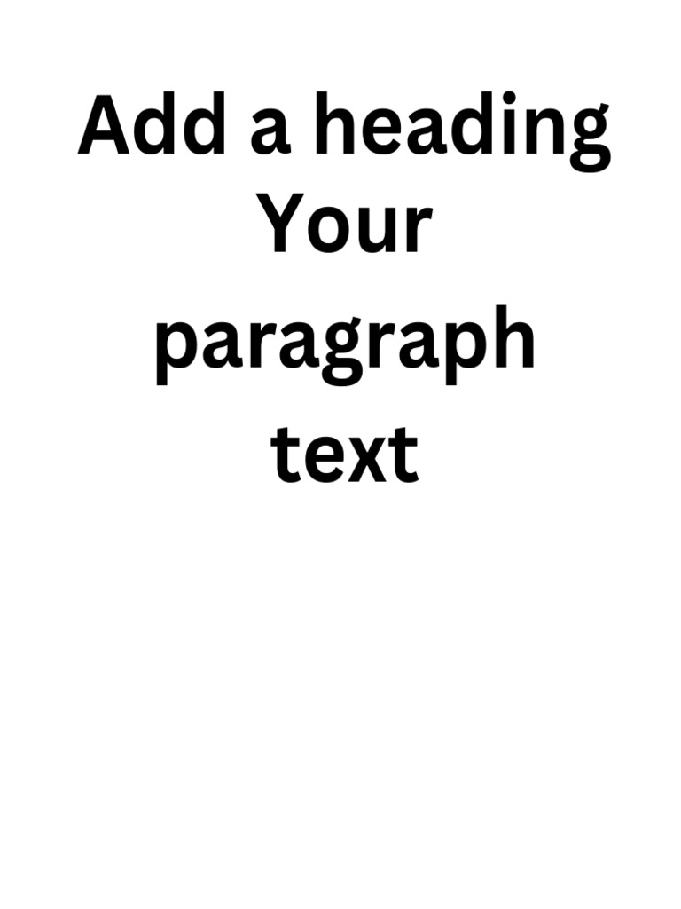 Add A Heading Your Paragraph Text | PDF