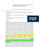 La Huella de Nitrógeno de Los Productos Alimenticios y Los Patrones de Consumo Generales en Austria