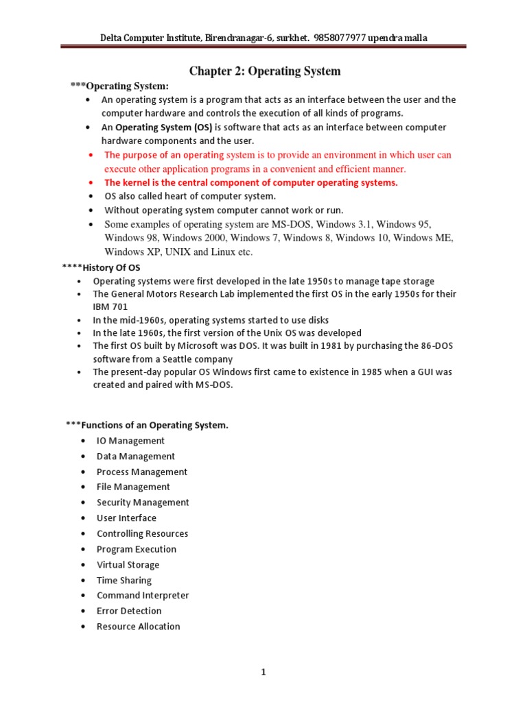 Chapter 2 Operating System | Download grátis PDF | Operating System ...