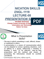 LECTURE 05 Presentation Skills