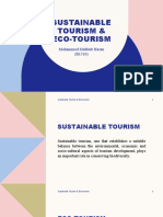 Sustainable Tourism & Eco-Tourism: Mohammad Mahbub Hasan (B1510)