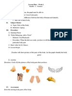 Week 1 - Parts of The Body