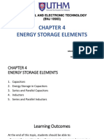 Energy Storage Elements: Electrical and Electronic Technology (BNJ 10903)