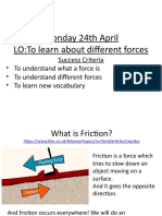 Science Power Point (Intro To Forces-Upper KS2)