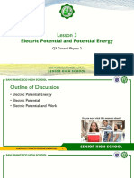 Electric Potential and Potential Energy: Lesson 3