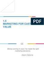 1.5 Marketing For Customer Value