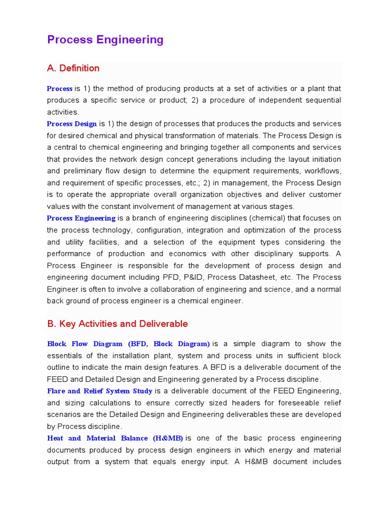 Process Engineering Basics Pdf Heat Transfer Process Engineering