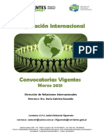 Convocatorias C.I. Mes Marzo 2021