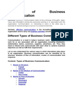 Different Types of Business Communication