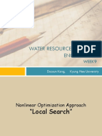 Water Resources Systems Engineering Local Search and Global Optimization Algorithms