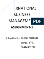 International Business Management Notes