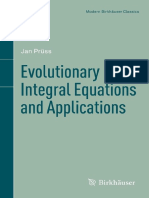 Jan Pruss Evolutionary Integral Equations and Applications Birkhauser Basel PDF