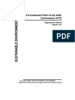 Environmental Ethics in The Built Environment (3678) : Supplementary Material Autumn, 2021