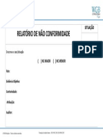 Relatório NC situação auditoria