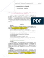 I. Comunidad Autónoma: 1. Disposiciones Generales