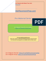 Pro Material Series: Free Placement Video Tutorial With Mock Test Visit