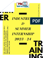 Industrial & Summer Internship 2023 - 24