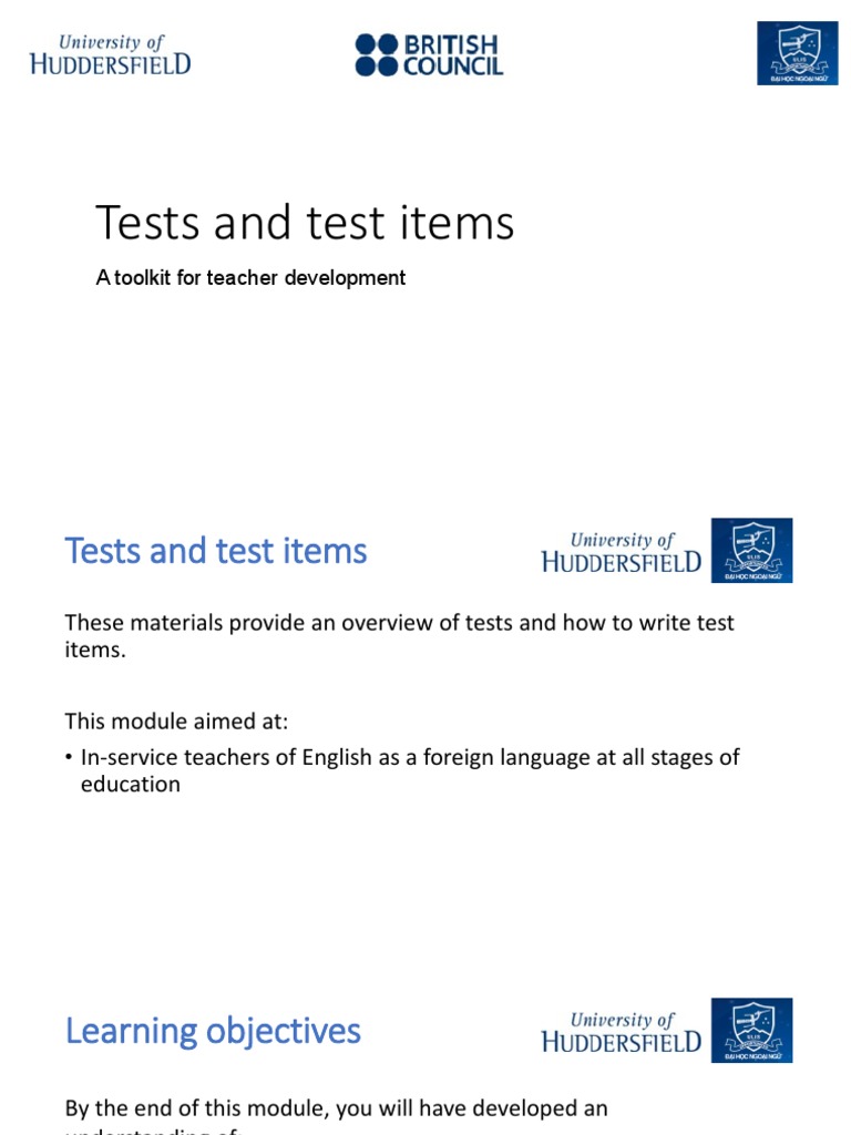 Bilingual Test Toolkit for Teachers | PDF | Multiple Choice | Validity ...