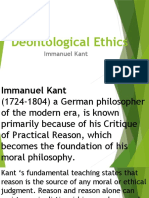 Deontological Ethics: Immanuel Kant