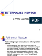 P5 - Interpolasi Newton