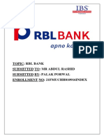 RBL Bank's Evolution and Impact of Technology