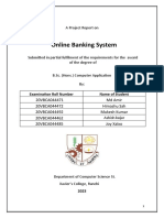 Online Banking System: A Project Report On