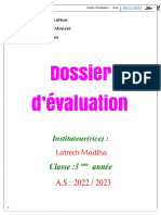 Dossier D'évaluation: Instituteur (Rice)