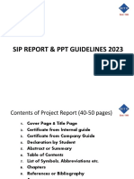 Sip Report & PPT Guidelines 2023