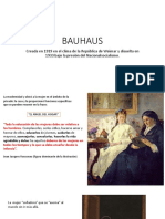 Bauhaus: Creada en 1919 en El Clima de La República de Weimar y Disuelta en 1933 Bajo La Presión Del Nacionalsocialismo