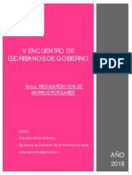 TRABAJO REGULARIZACION DE BARRIOS POPULARES Encuentro de Escribanos