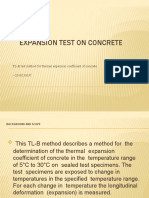 Expansion Test of Concrete