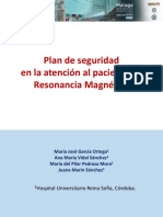 Plan de Seguridad en La Atención Al Paciente en Resonancia Magnética