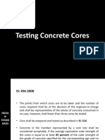 'Testing Concrete Cores