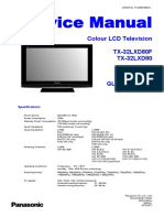 Service Manual: Colour LCD Television TX-32LXD80F TX-32LXD80