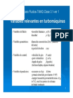 Variables Relevantes en Turbomáquinas: Maquinas para Fluidos-TIM42-Clase 3.1-Ver 1