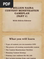 Content Monetisation Gameplan Part 2 PDF