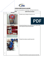 Laporan Identifikasi Hazard: Sila Senaraikan Hazad Yang Boleh Menyebabkan Kemalangan. (Bahagian Elektronik)