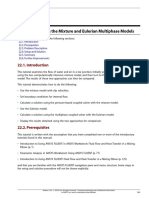 Chapter 22: Using The Mixture and Eulerian Multiphase Models