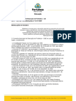 Conselho Municipal de Educação de Fortaleza - CE Lei Nº 7.991/96 - Lei (Alterações) Nº 9.317/2007 - RESOLUÇÃO #010/2013
