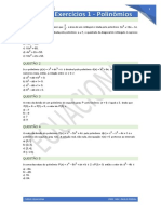 Exercícios Polinômios 1