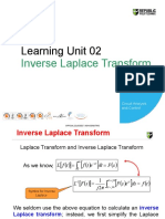 Learning Unit 02: Inverse Laplace Transform